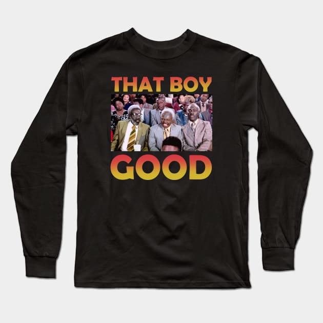 THAT BOY GOOD Long Sleeve T-Shirt by sodakohan